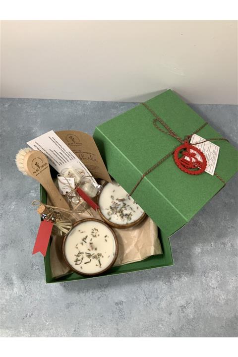 ALBİSOUL Yılbaşı Konseptli Hediyelik El Yapımı Mum 2. Set