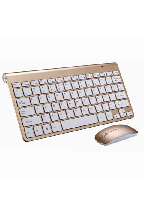 TECHNOZ Mini Multimedya Kablosuz Mouse Klavye Seti