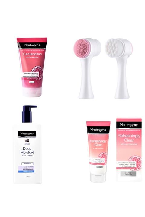 Neutrogena Neutruogena Lekeli Ve Prüzlü Ciltlere Özel Yüz Ve Vücut Bakım Seti