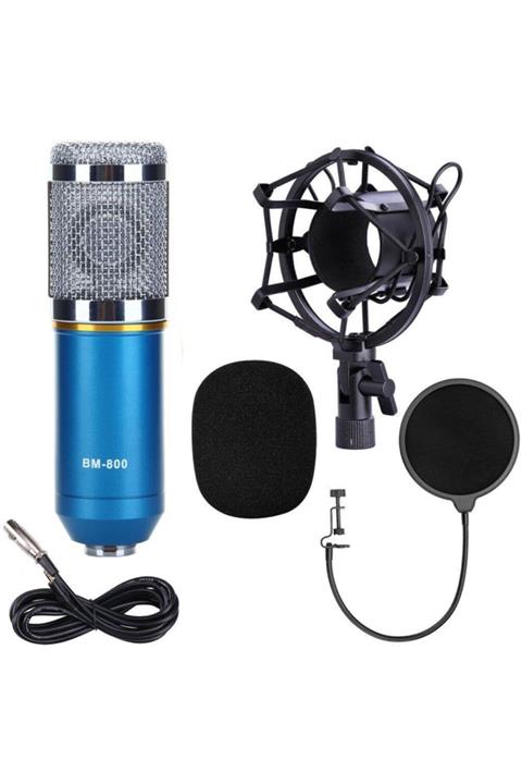 Streak Bm800 Stüdyo Kayıt Youtuber  Stand Pop Filtre Mikrofonu Seti