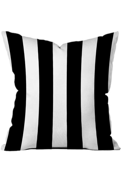 SWEET HOME ARTS Siyah Beyaz Yastık Kırlent Kılıfı