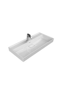 TURKUAZ Cerastyle Sharp 100 X 48 Cm Etajer Uyumlu Lavabo Damlalıklı