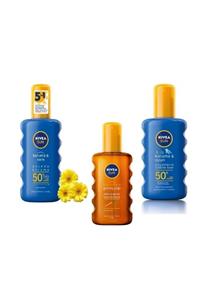 Nivea Sun Güneş Kremi 3'lü Set - Yetişkin 50 Faktör - Çocuk 50 Faktör-karoten Bronzluk 6 Faktör