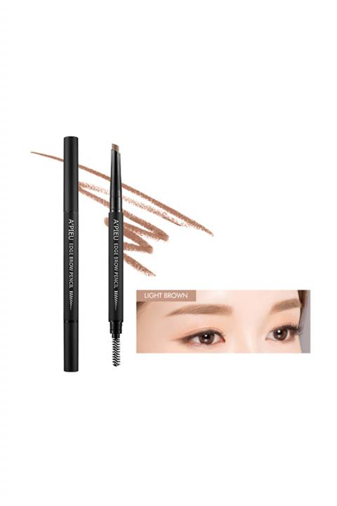 Missha Açık Kahverengi Kaş Kalemi - A'PIEU Edge Brow Pencil Light Brown 0.35g 8806185751841
