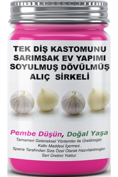 SPANA Tek Diş Kastomunu Sarımsak Soyulmuş Dövülmüş Alıç Sirkeli Ev Yapımı Katkısız 330 gr