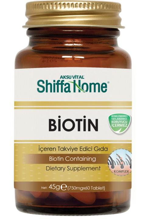 Shiffa Home Biotin 60 Tablet 750 Mg. Derin Bitkisel Mağazasında