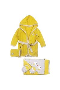 Miniworld Baby Miniworld Chick Unisex Bebek Bornoz Seti 5'li