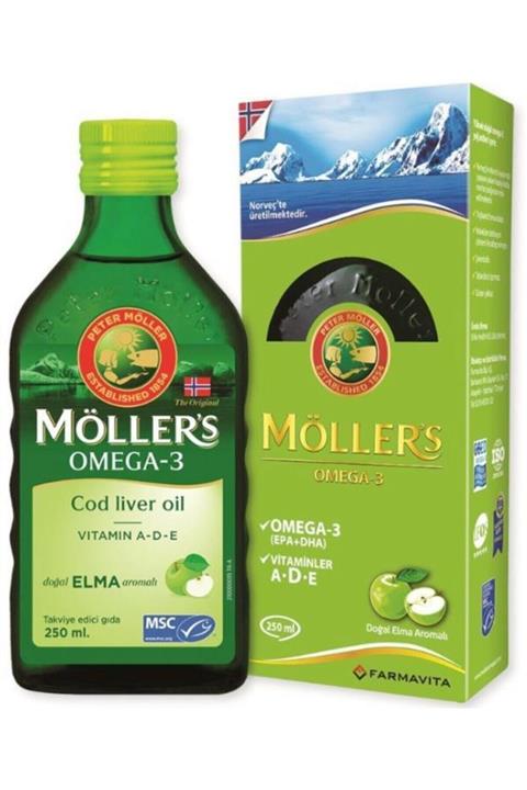 Farmavita Möller's Omega 3 Elma Aromalı Balık Yağı