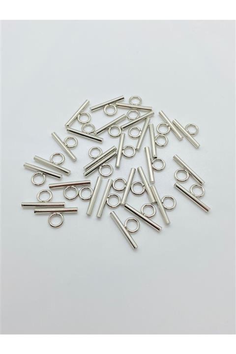 Aklar Çanta 500 Adet 2,5 Cm T Kulp Gümüş Küçük Boy