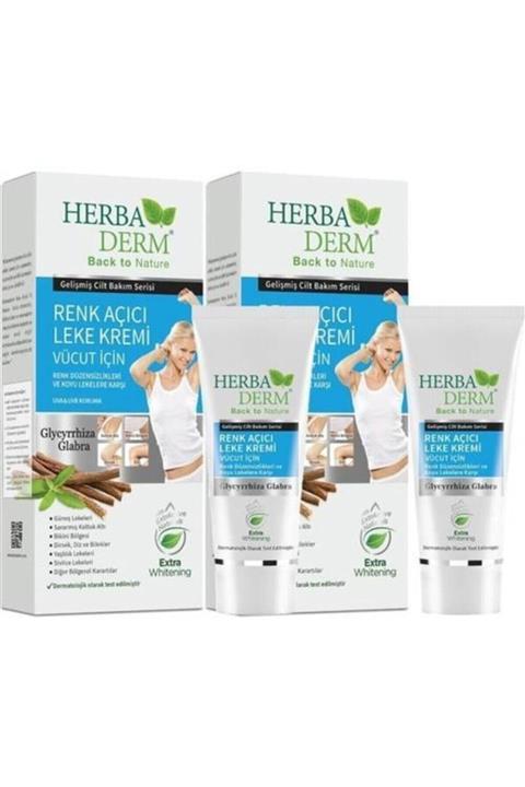 Herbaderm Vücut Için Renk Açıcı Leke Kremi 60 Ml 2'li