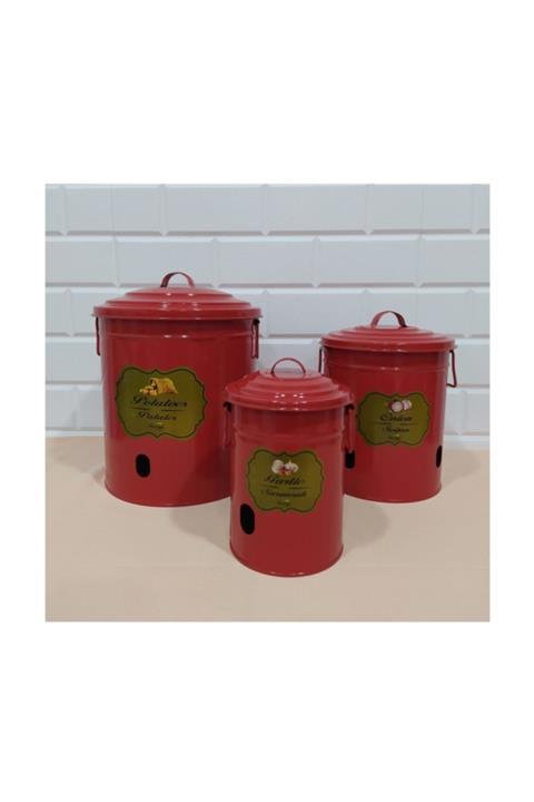 FERONYA Patates Soğan Sarımsak Kovası 3'lü K.