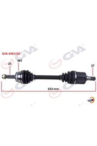 GVA Komple Aks Sol Getz 1.5 Crdi 03-09 Abs Li 48diş 633mm 4491150