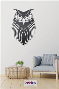 Twins Decorative Owl Lazer Kesim Metal Duvar Dekoru