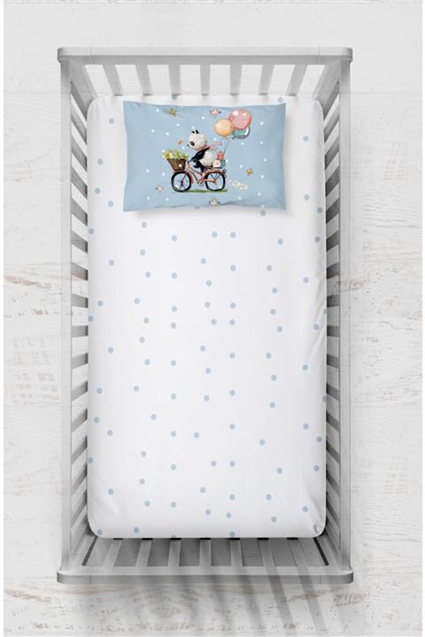 Neym Design Bebek Boy Pamuk Saten Lastikli Çarşaf Seti (70x130)