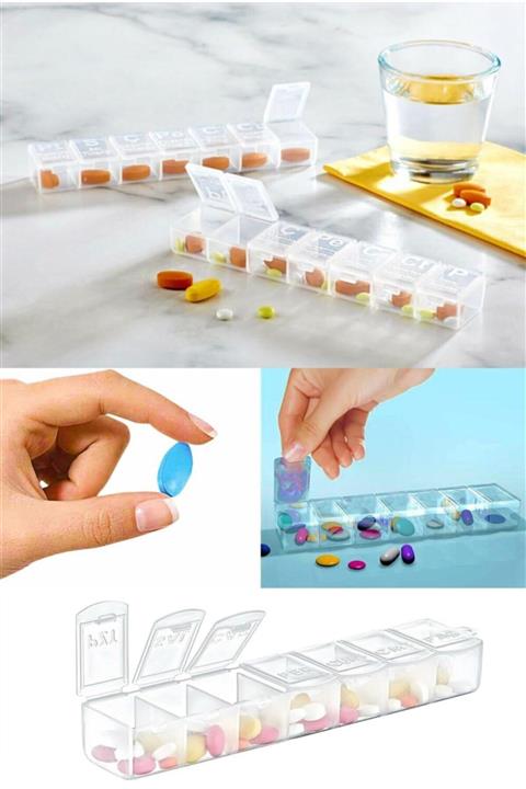 MaoMao Kapaklı Düzenleyici Haftalık Ilaç Kutusu