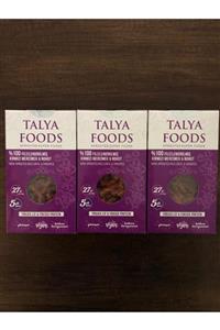 TALYA FOODS %100 Filizlenmiş Kırmızı Mercimek Ve Nohut Makarnası 200 Gr X3