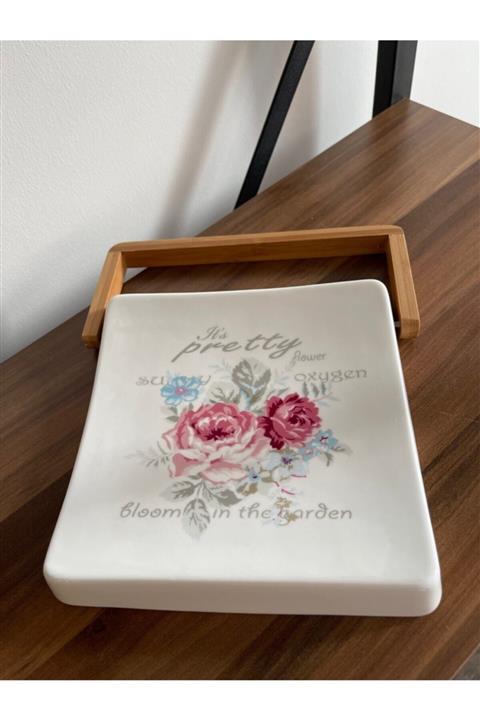 BİEV Peçetelik Bambu Porselen Peçetelik