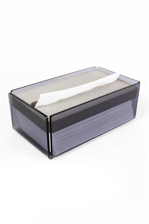 TURKUAZ Gri Pleksi Peçetelik -dispanser