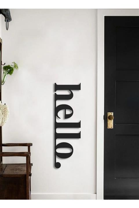 Dazeflowerdesign Metal Hello Duvar Yazısı