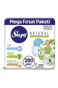 Sleepy Natural Külot Bez 6 Numara Xlarge Mega Fırsat Paketi 280 Adet