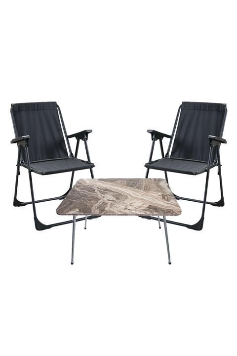 Evnovi Yaza Merhaba Paketi 2 Adet Sandalye + 1 Adet Sehpa