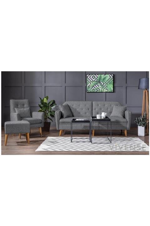Vivense Gri Terra Koltuk Takımı
