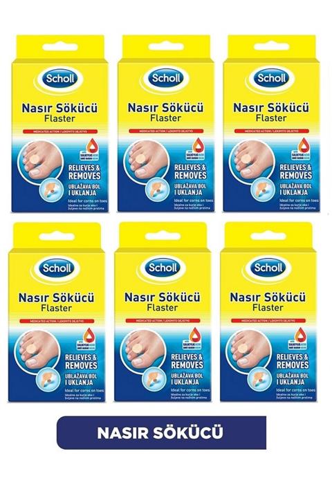 Scholl Su Geçirmez Ilaçlı Nasır Sökücü Flaster 8' Li*6 Adet