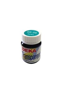 Deka Transparent Cam Boyası 25 ml. 02-58 Türkis (turkuaz)