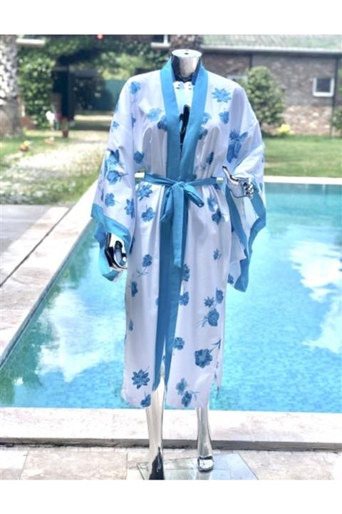 etamincebursa Çiçek Desenli Kimono