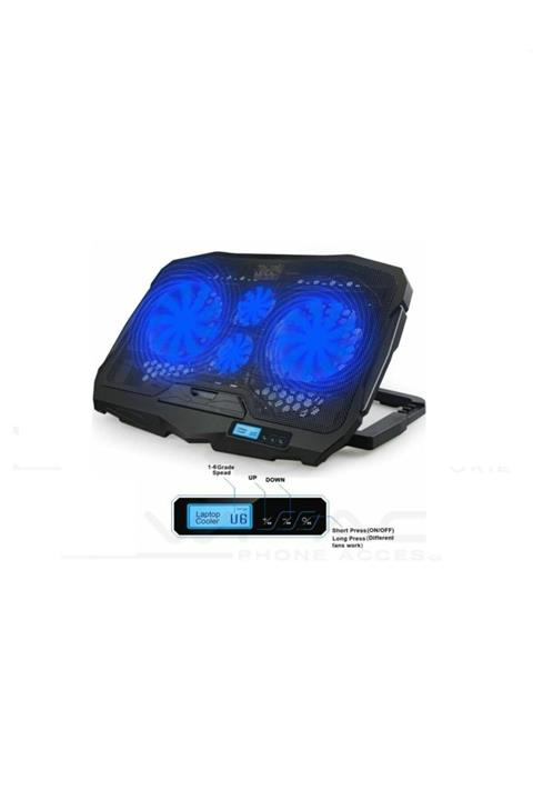 BLUPPLE S18 Tablet Notebook Laptop Soğutuculu Ayarlanabilir Display Göstergeli Stand Hız Ayarlı Fan