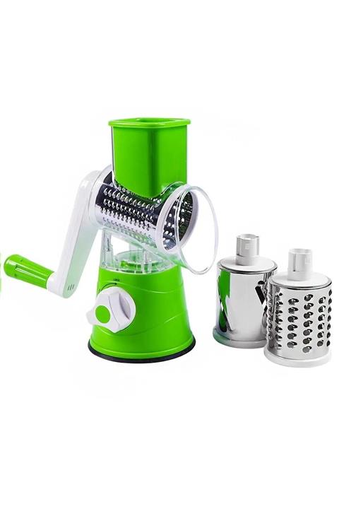 BAYSA 3 Başlıklı Çevirme Kollu Sebze Doğrayıcı Dilimleyici Rende