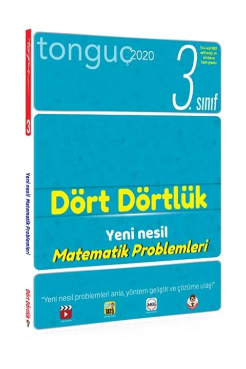 TONGUÇ AKADEMİ YAYINLARI 3.sınıf Dört Dörtlük Matematik Problemleri (2020)
