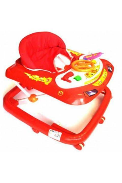 Enhoştoys Direksiyonlu Lüx Yürüteç Kırmızı - Enhoş Oyuncak