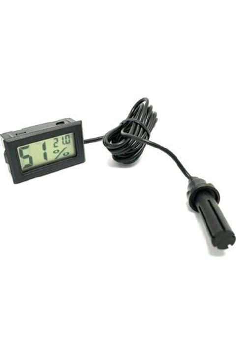 Thermometer Dijital Ekran Sıcaklık Nem Ölçer - Termometre Higrometre Kuluçka