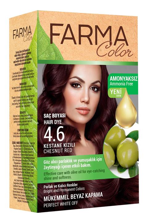 Farmasi Farmacolor Saç Boyası 4.6 Kestane Kızılı 8690131113162