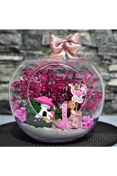 SERDAROĞLU ÇİÇEK Küçük Elma Kız Bebek Teraryum-hoşgeldin Bebeğim-yenidoğan Teraryum