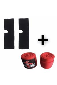 REMEGE Kickboks Muay Thai Ayak Çorabı Bilek Bandajı Ve Boks Kickboks Bandajı Ikili Set