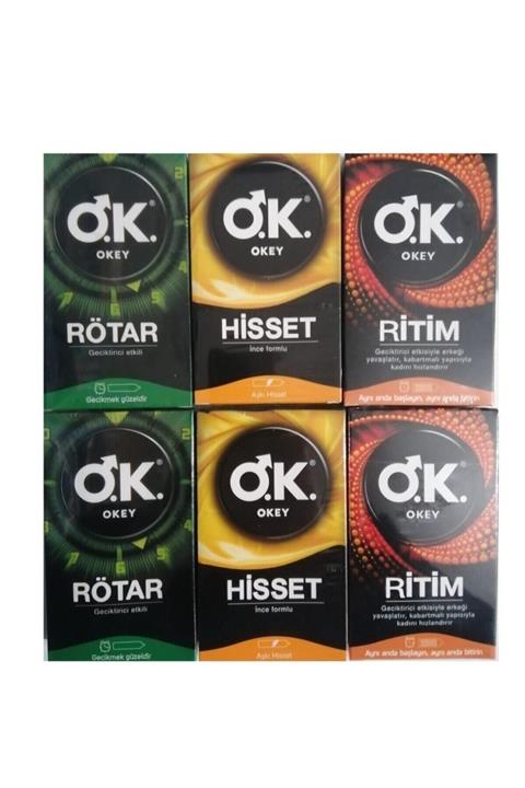 Okey 60 Lı Karışık Set (20 Adet Rötar+20ritim+20hisset)