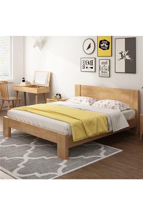 zerkaconcept Masif Panel Ahşap Karyola 120 x 200 Model 1