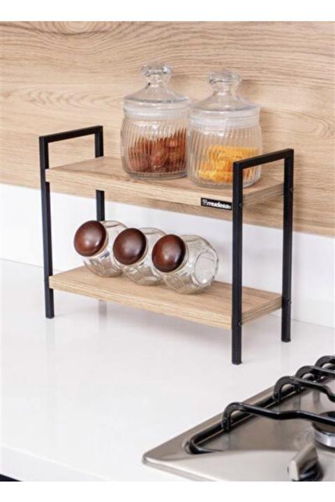 AYAZ CONCEPT Tezgah Üstü Metal Raf