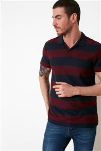 TRENDYOL MAN Bordo Erkek Regular Fit Kısa Kollu Polo Yaka T-shirt TMNSS21PO0064