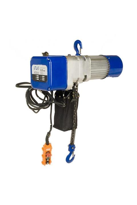 Atlas Atzcs05 Elektrikli Zincirli Vinç, Sıvı Yağlı,trifaze 380volt, 0.5 Ton