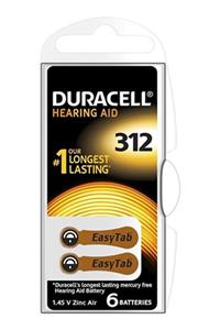 Duracell PR41 Kulaklık İşitme Cihazı Pili 6'lı Paket 312