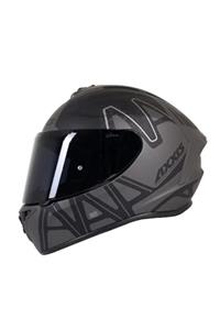 AXXIS Kask - Draken Dekers Mat Gri Kapalı Kask