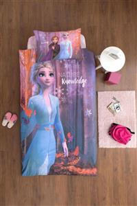 Özdilek Frozen Nature Tek Kişilik Disney Lisanslı Çocuk Nevresim Takımı Pembe