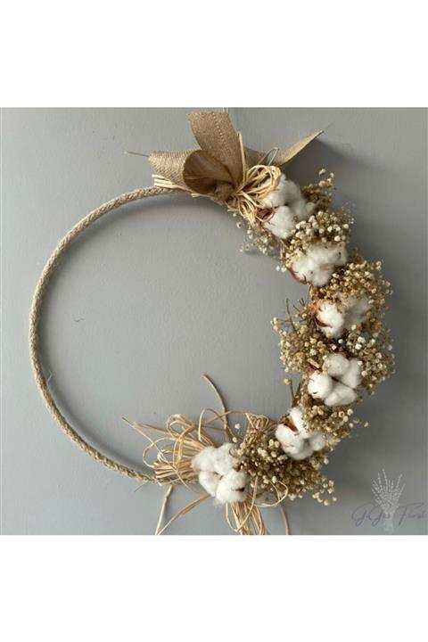 GiGi’s Florist Pamuk Çiçekli Kapı Süsü