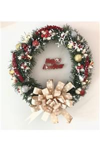 Dora Design Yılbaşı Çelengi Kapı Süsü Noel Duvar Dekoru