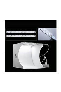 BYZStore Puluz 22x22 Led Işıklı 6 Arka Fonlu Ürün Fotoğraf Çekim Stüdyosu Çadırı Puluz - Pu5022 22x23x24 Cm