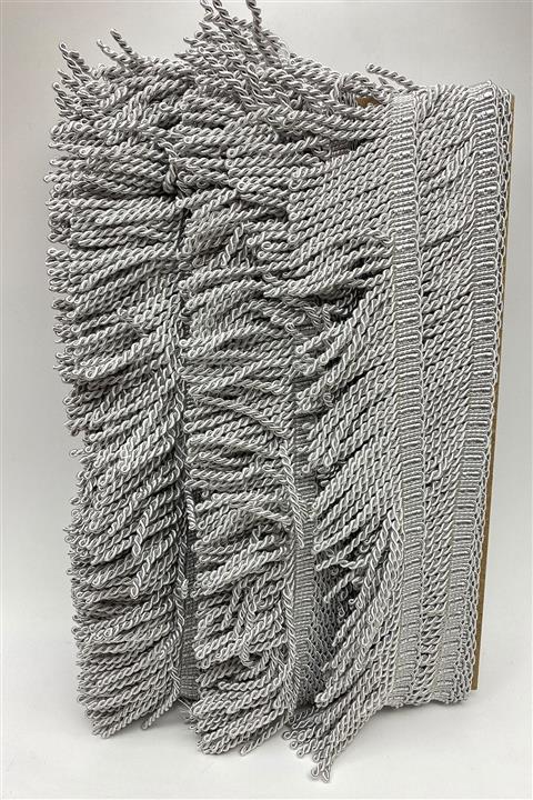 Hobigram Açık Gri Bulyon Saçak Püskül