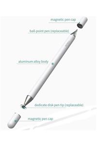 Samsung Galaxy Tab S6 Lite P610 Uyumlu Wiwu Pencil Passive Stylus 2 In 1 Dokunmatik Çizim Kalemi